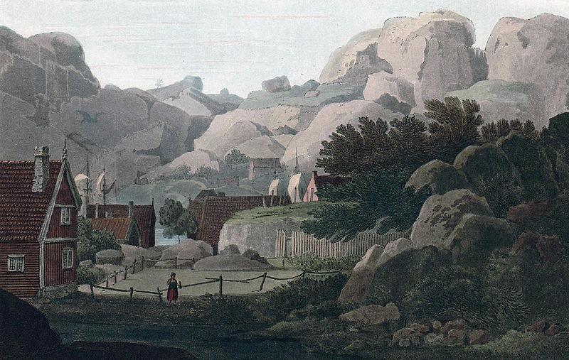 John William Edy View between the Islands of Hellisoe and Heliesund oil painting image
